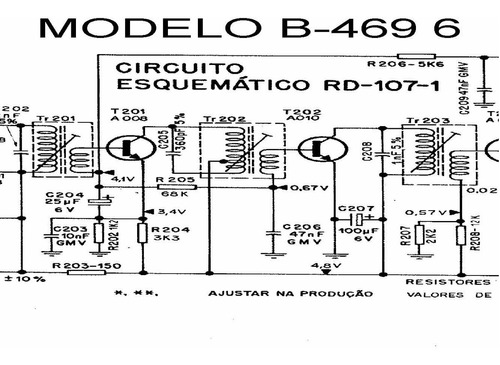 Esquema Radio Phico B469 6   B 469 Chassis Rd107 1 Em Pdf