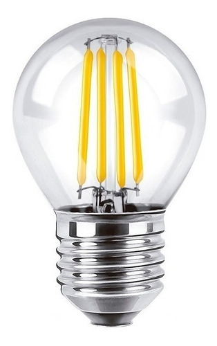 Lampara Gota Led Filamento 4w E27 Calida Pack X 10 Interelec Color de la luz Luz cálida