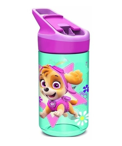 Vaso Sport Botella Plastica Paw Patrol Pico Rebatible Cresko