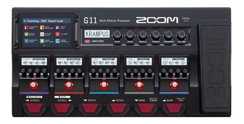 Pedaleira Multiefeitos Zoom G11 Para Guitarra Preto - Oferta