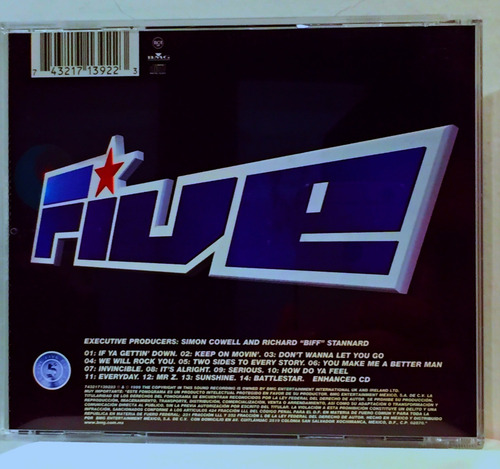 Imagen 2 de 2 de Five Invincible Cd (nuevo Original)