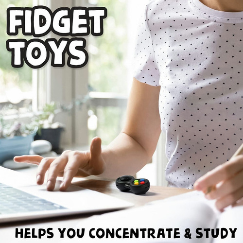 Fidget Cube - Juguete Antiestrés, 3 Unidades
