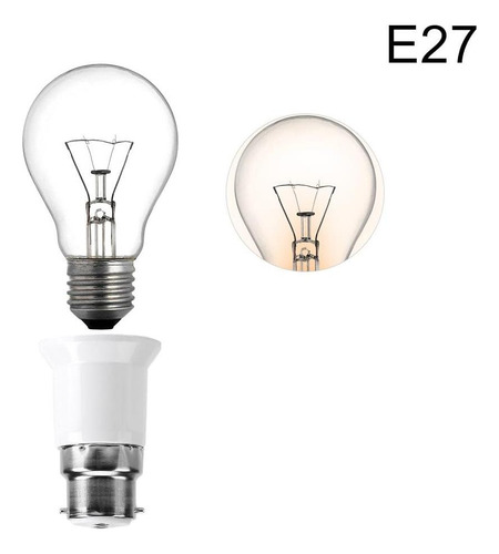 Adaptadores De Bombilla Yosoo B22 A E27 5 Ppcs Lámpara Base
