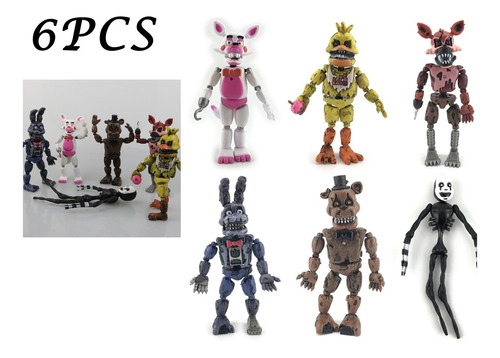 Five Nights At Foxy Bonnie - Kit De 6 Personajes