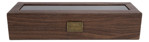Soporte Portátil De Madera Para Guardar Joyas Con 6 Rejillas