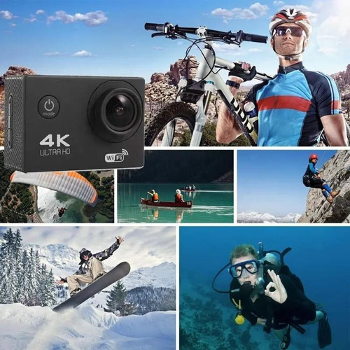 Viva A Intensidade Com A Camera De Esporte Preto Sports