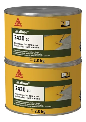 Sikafloor 2430 Recubrimiento Para Piso Interior Gris 4kg