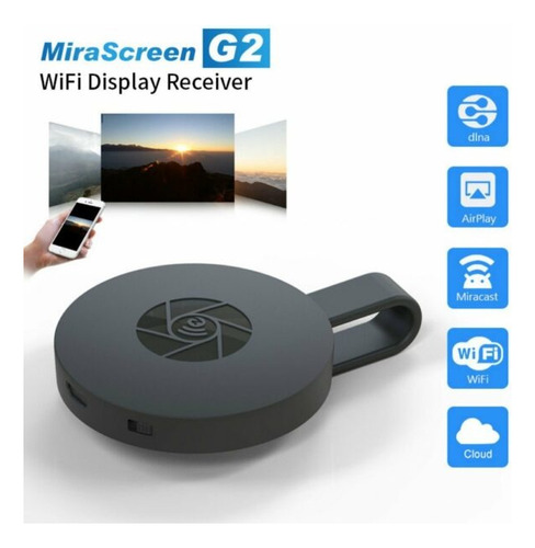 Mirascreen G2 Chromecast Adaptador Inalámbrico De Pantalla H Negro