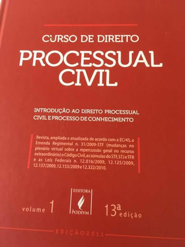 Curso De Direito Processual Civil Vol 1-13a.edição -2011