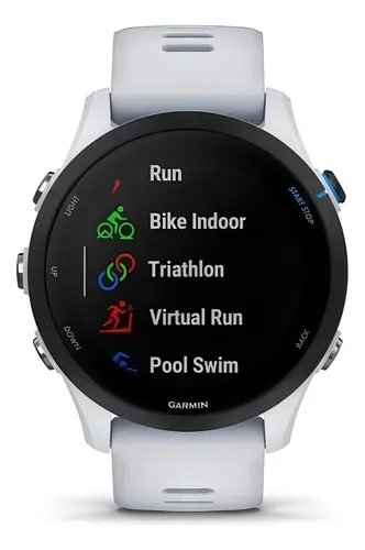 Smartwatch Gps Garmin Forerunner 255 Music Branco Caixa
