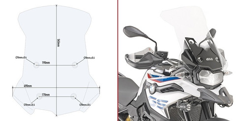 Parabrisas Givi Bmw  F 850 Gs F 750 Gs D5127st Bamp Group