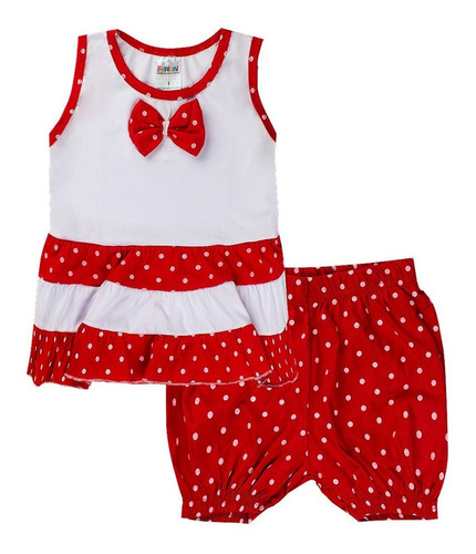 Conjunto Infantil Menina Batinha Algodão Atacado Bebe Baby