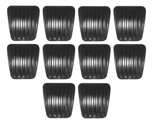 10 Gomas Cubre Pedal Chevrolet Chevy C1 C2 C3 Pickup Negro