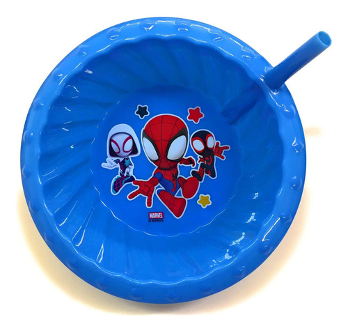Tazón De Cereal Con Sorbete De Plástico Marvel Spidey And Hi