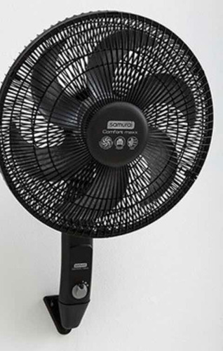 Ventilador Samurai Comfort Maxx Negro 3 En 1 / 6 Aspas