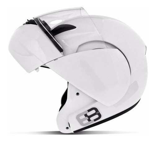 Capacete Articulado Ebf E8 Robocop Com Viseira Branco