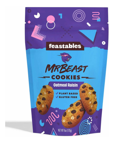Mr Beast Galletas Avena Pasas Canela 1 Pza