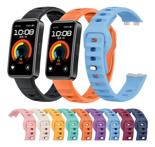 Correa De Mu?eca De Silicona Para Huawei Band 8 9 10 Puls