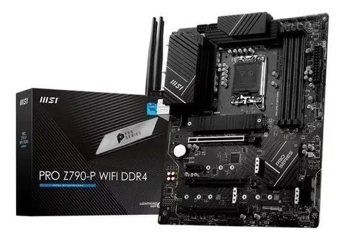 Placa Mãe Msi Pro Z790-p Wi-fi Ddr4 Socket Lga 1700 Cor Preta