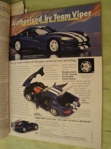 Publicidad Dodge Viper Año 1996