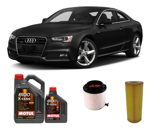 Kit Filtros Audi A5 3.0 V6 Tfsi Y Motul 8100 5w40 X7 Litros 