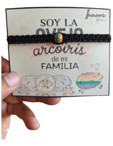 Lote 10 Pulseras Oveja Arcoiris