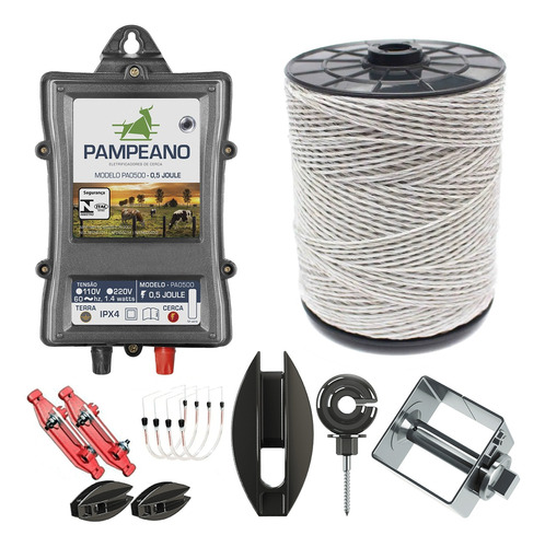 Aparelho P Cerca Elétrica Rural + Kit Completo Acessorios