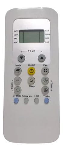 Control Remoto Minisplit Carrier Mod 40upc183a-e Rg56n/bge