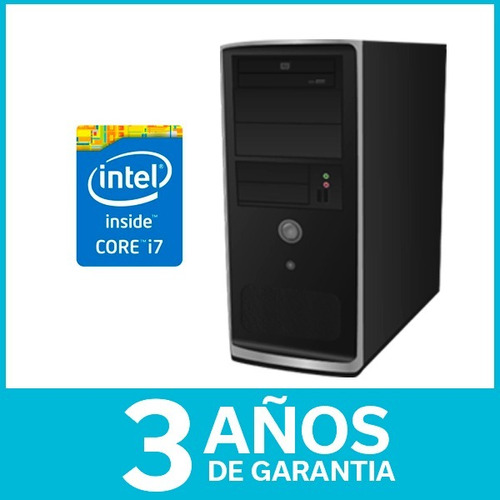 Equipo Armado Pc Intel Core I7 4ta Gen 2gb 1tb Dvd 3 Años