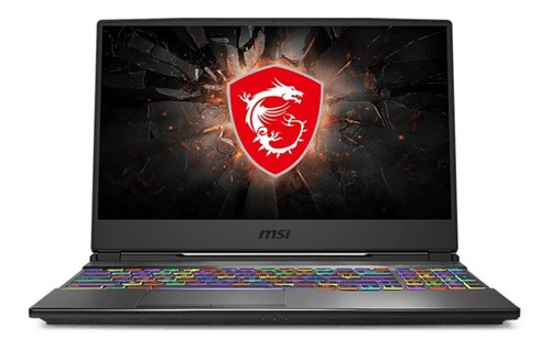 Notebook gamer  MSI GL Series GL65 negra 15.6", Intel Core i7 9750H  8GB de RAM 512GB SSD, NVIDIA GeForce GTX 1660 Ti 1920x1080px Windows 10 Home