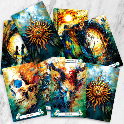 Kit 2 Tarot Baralho Cigano E Tarô Dos Sonhos Plastificados