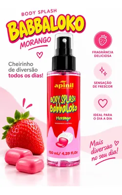 Body Splash Perfume Colônia Menina Cheirinho Chiclete Morang
