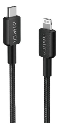 Cable Usb-c A Lightning Anker Certificado 2mt Carga Rápida Color Negro