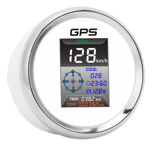 Velocímetro Gps, 85 Mm, Nudos Digitales, Mph, Km/h, Retroilu