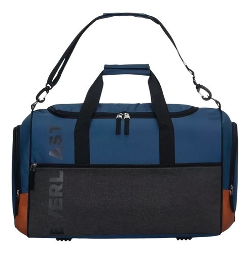 Bolsos Everlast Deportivos Crossfit Boxeo Gimnasio Viajes Color Azul 15290