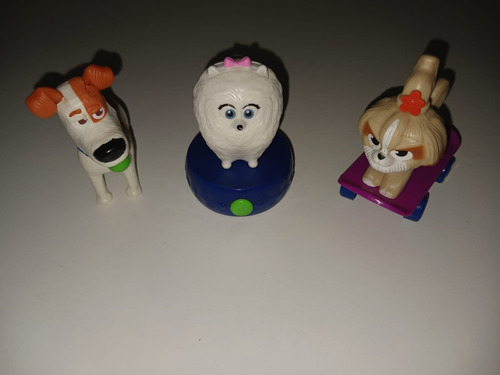 Mc Donalds Lote 3 Figuras: La Vida Secreta De Tus Mascotas 2