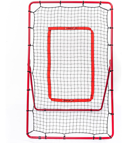 Red De Rebote De Pitch Back, Entrenador De Rebote Ajustable 