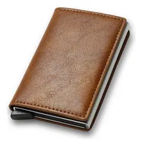 Comprar Monedero Delgado Carteras De Hombre Rfid Magic Triple Piel