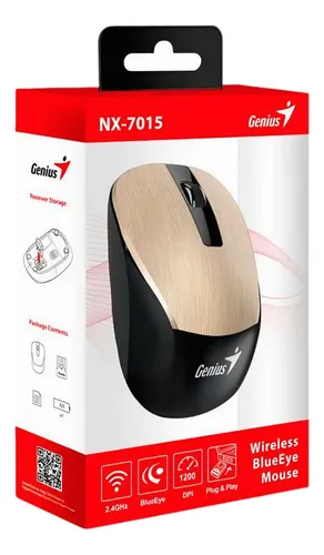 Mouse Inalambrico Genius Nx-7015 Dorado Usb