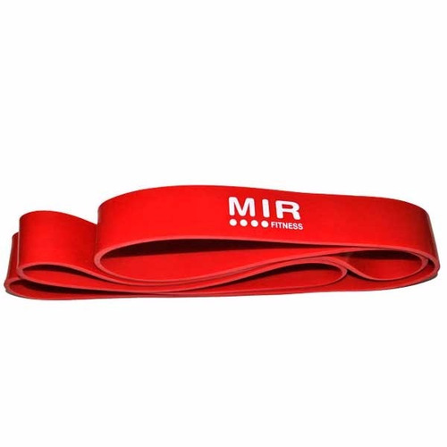 Imagen 2 de 7 de Banda De Dominadas Roja Mir Fitness Rubber Band Inten. Media