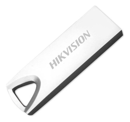 Pen Drive Hikvision Metalizado 64gb Usb 2.0 HS-USB-M200 Cor Prateado