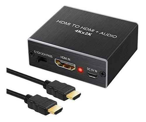 Splitter Hdmi Audio Extractor Optico Digital Auxiliar Sonido