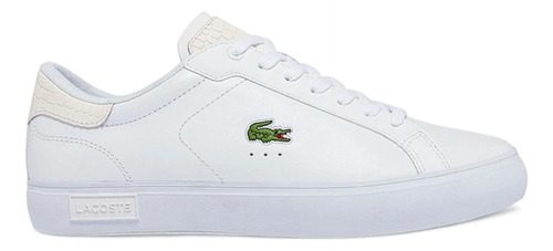 Zapatillas De Hombre Lacoste Modelo Powercourt 1121 Blancas