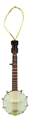 Miniatura Banjo Instrumento Musical Realista Adorno
