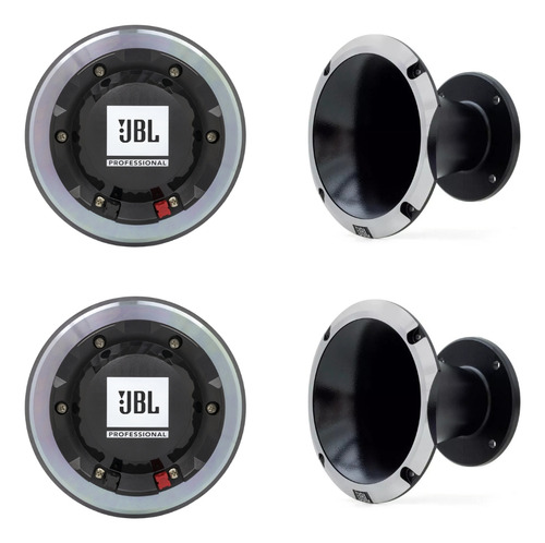 Kit 2 Driver D405 + 2 Cornetas Hl 1450 Jbl Cor Preto