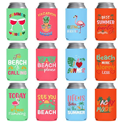 Koozies Con Temática De Playa  Pop Nordic Paquete De 12 Div