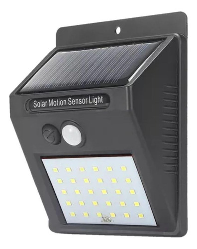 Luz De Parede Led Carregador Solar Com Sensor De Presença