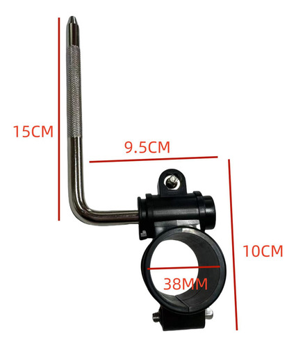 Braço De Suporte Para Bateria 15cm X 10cm X 9,5cm