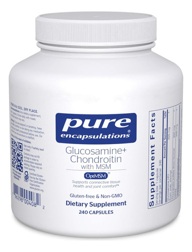 Glucosamina Condroitina Con Msm Pure Encapsulations 240 Caps