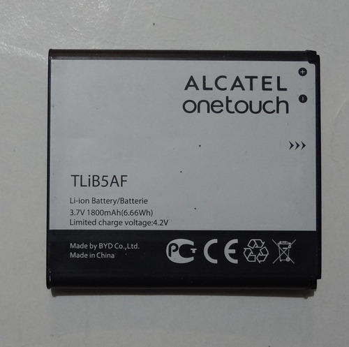 Batería Alcatel Tlib5af Para Alcatel Ot 997, Popc5, X Pop